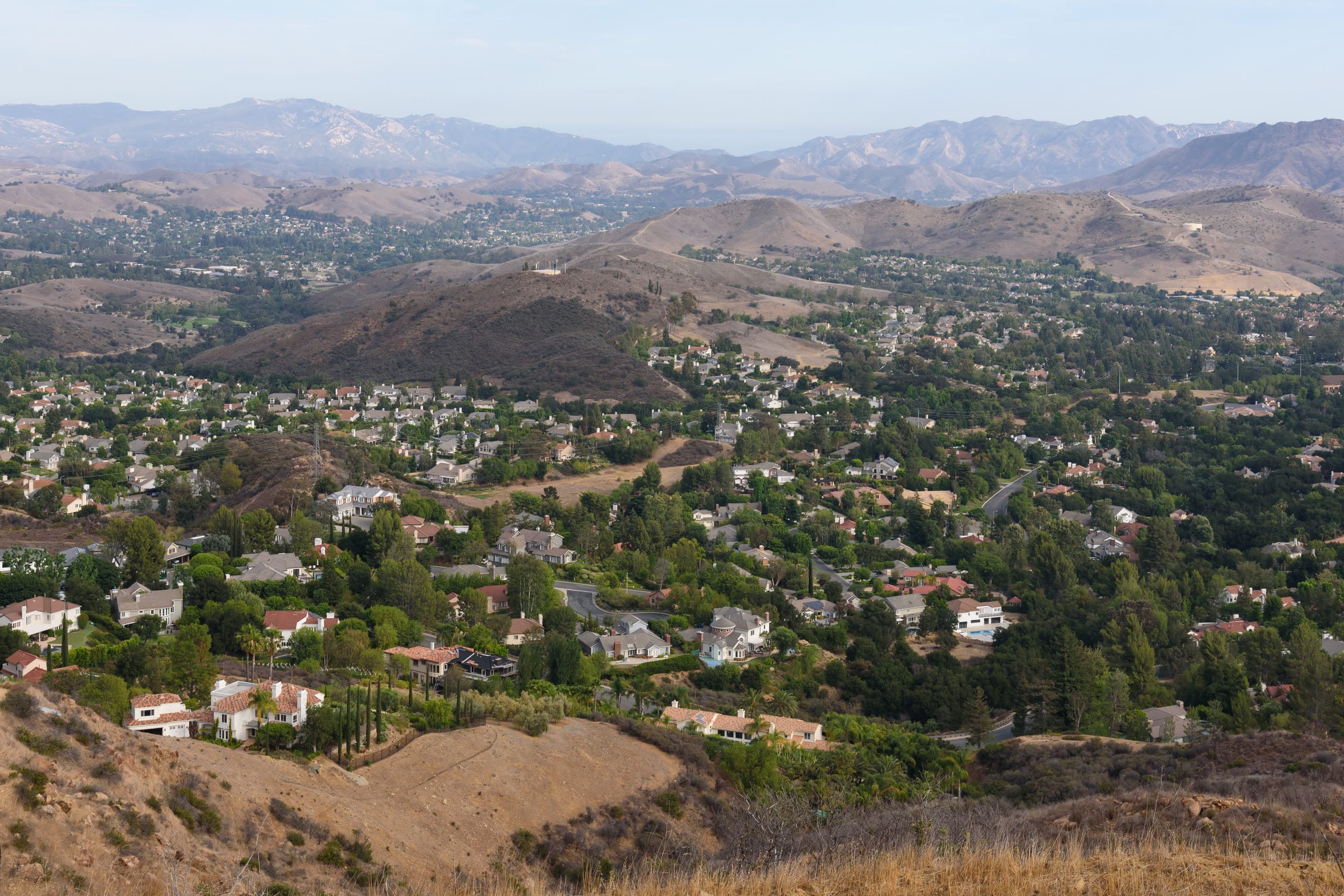 Oak Park and North Ranch among the Simi Hills, seen from the North Ranch Open Space