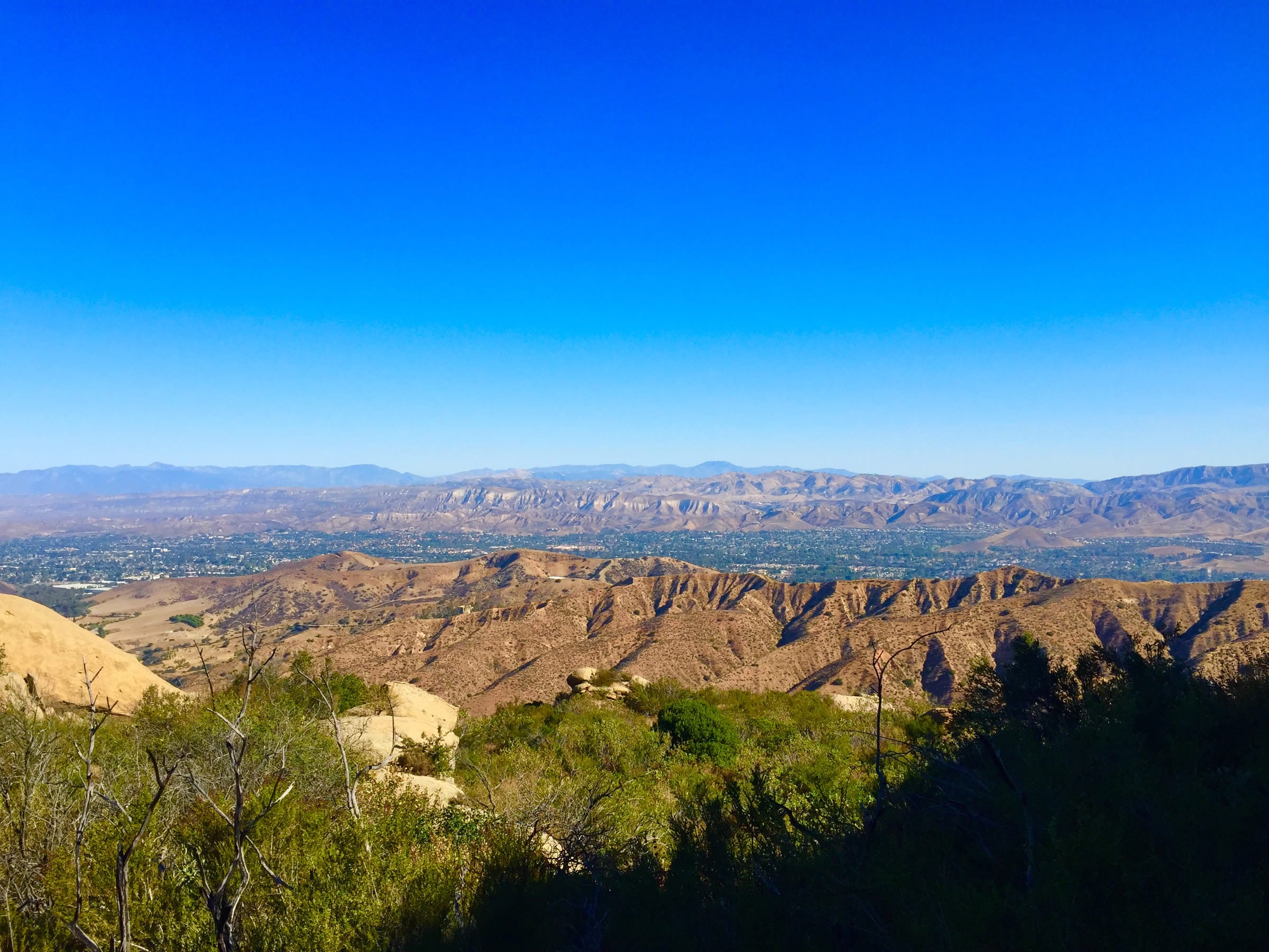 Simi Valley and the surrounding ridges, seen from Sage Ranch Park